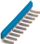Shirit lidhës Phoenix Contact EB 10 DIK BU, për blloqe terminale modulare, 10 pole, blu