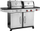 Grill me gaz dhe qymyr YATO YG-20030, 8.2kW, trup çelik inox, ngjyrë argjendtë