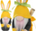 Figurinë zbukuruese Saska Gift and Decor Easter Holiday Bunny With Sack, lepurush Pashke, 20 cm, shumëngjyrësh