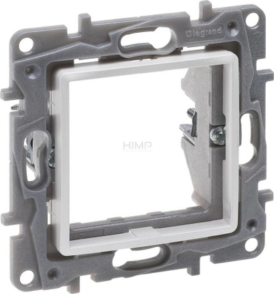 Adapter Legrand Niloe Selection Mosaic 762489, për mekanizma 2 module, pearl