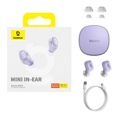 Kufje wireless Baseus Bowie WM01, True Wireless, Bluetooth 5.3, vjollcë