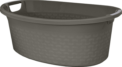 Shportë rrobash plastike Branq Cotton, 60L, gri e errët