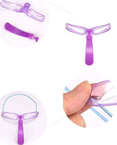 Shabllone për vetulla, 8 copë, plastike, lejla