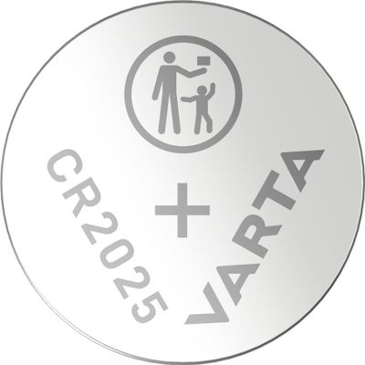 Батерија копче Varta CR2025, 3V, 157mAh, пакување 5 парчиња