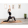 Rrotë joga Enero Fit prej tape (cork), 32 cm, tape natyrale, e zezë