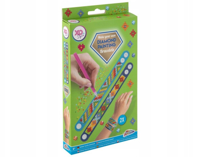 Set krijues Grafix Diamond Painting Bracelets, 2 byzylykë, 6+, jeshile