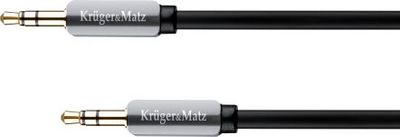 Kabllo audio Kruger&amp;Matz KM0314, Jack 3.5mm me Jack 3.5mm, 3m, gri