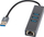 Adapter USB Blow K-06, 3x USB 3.0, RJ45 1000 Mbps, gri