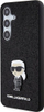 Mbrojtëse telefoni Karl Lagerfeld KLHCMGKNPSK, Galaxy S24 Plus, Glitter, e zezë