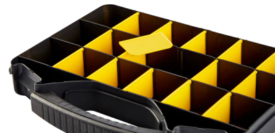 Kuti organizuese ProBuilder Assortment Box, 32x25 cm, 18 ndarje, e zezë