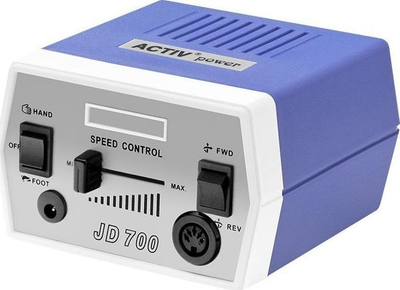 Frezë profesionale për thonj Activeshop ACTIV POWER JD700, me pedale, sistem TWIST LOCK, vjollcë