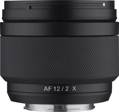 Objektiv Samyang AF 12mm F2 për Fujifilm X, kënd i gjerë, i zi