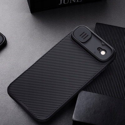 Mbulesë magnetike Nillkin CamShield PRO për iPhone 17 Air, me rrëshqitës kamere, e zezë