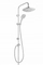 Set dushi Rainshower Invena Rotonda, kolonë çeliku inox, rubinet termostatik, krom