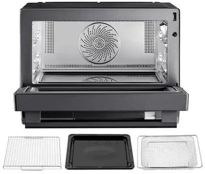 Mikrovalë Midea MSO25H, 25L, 1000W konvekcion dhe grill, e zezë