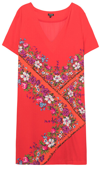Fustan Desigual 19WWVW86 3036, i kuq 44