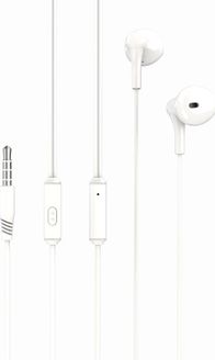 Kufje me kabllo XO EP39, in ear, jack 3.5mm, të bardha