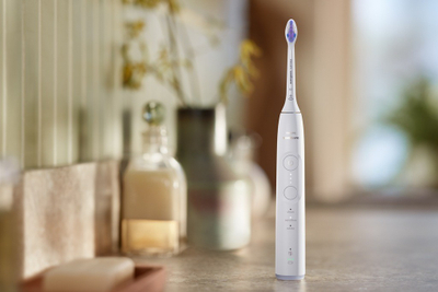 Furçë elektrike dhëmbësh Philips Sonicare 6500 HX7410/02, 3 nivele intensiteti, modalitet Sensitive, e bardhë