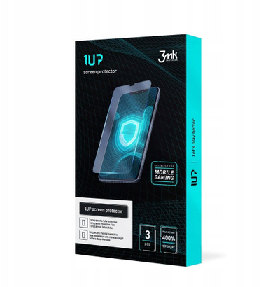 Folie mbrojtëse 3MK 1UP Gaming për iPhone 17 Pro, set 3 copë, transparente