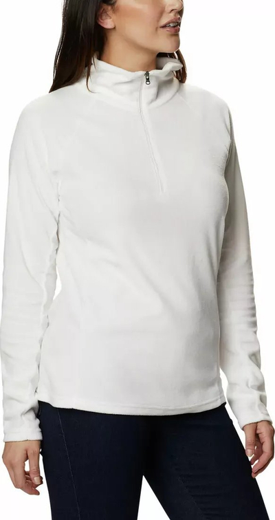 Bluza polar Columbia Glacial IV Half Zip W, për goca, me gjysmë zinxhir, e bardhë