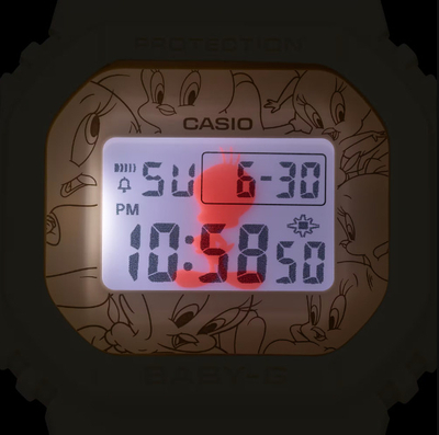 Orë digjitale Casio Casio Baby-G x Looney Tunes Tweety Bird Ltd Watch BGD-565TW-5, BGD565TW, e verdhë