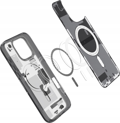 Mbulesë telefoni Spigen Ultra Hybrid MagSafe Zero One për iPhone 16 Pro, transparente