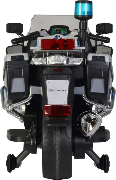 Motoçikletë lodër BMW R1200RT Police, 45W, bateri 12V 7Ah, ngjyrë argjendtë me blu