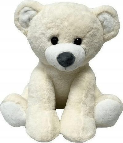 Arushë plushe Tulilo Teddy Bear Maxiu, 37cm, ngjyrë krem
