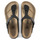 Shapka Birkenstock Gizeh W 43691, mikrofibër vegane, taban tapë natyrale, të zeza
