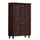 Kabinet këpucësh HomeMarkt Kabira HM2210.01, 4 rafte, 77x34x123cm, wenge