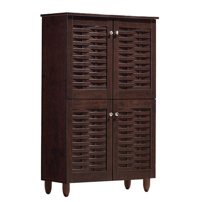 Kabinet këpucësh HomeMarkt Kabira HM2210.01, 4 rafte, 77x34x123cm, wenge