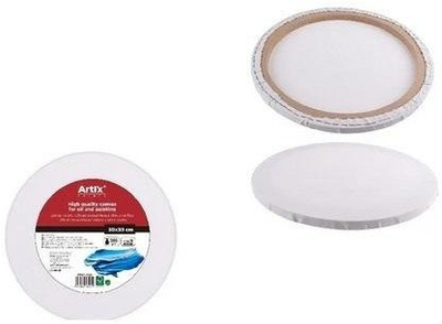 Kanavacë rreth Artix, 30 cm, 380 g/m², e bardhë