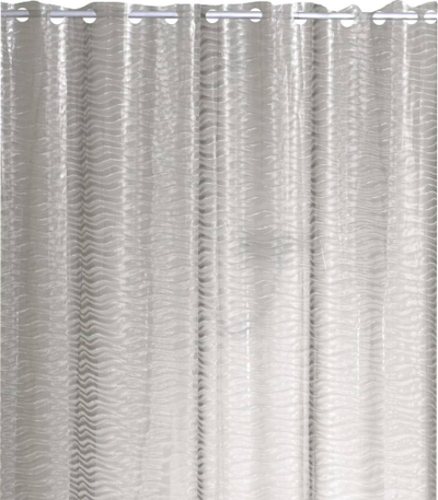 Perde dushi RIDDER Silk, 180x200 cm, që s’e merr uji, ngjyrë argjendi