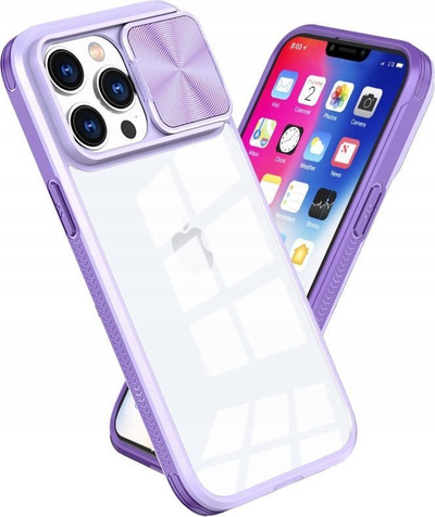 Mbrojtëse telefoni MX Camslider Samsung A14 5G, pjesa mrapa transparente, kapak kamere që rrëshqet, lejla