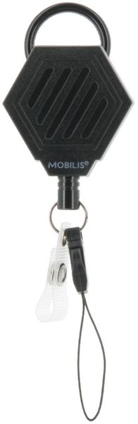Kabllo tërheqëse MOBILIS Hook by Ring, për smartphone dhe terminal HHD, rikthim magnetik, e zezë