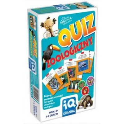 Lojë kuizi Granna Zoological Quiz, 360 pyetje, për kalamaj, shumëngjyrëshe