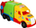 Lodër kamion plehrash Wader Magic Truck Basic, 59.5 cm, shumëngjyrësh