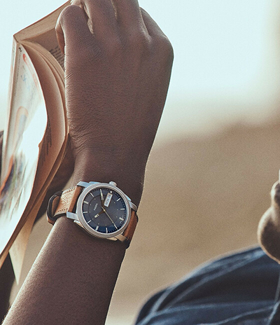 Orë për meshkuj Fossil FS5920, e kafe/kaltër