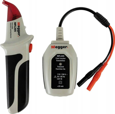 Detektor siguresash Megger MFL205, 110–230V, CAT III, i bardhë