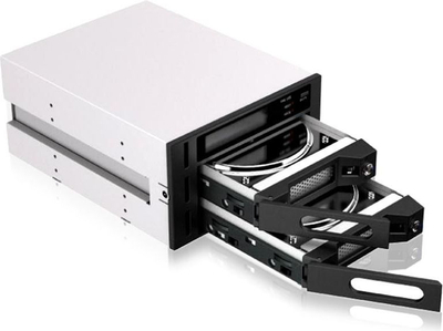 Kasetë e brendshme RAID RaidSonic RAIDON IR2622, 2x 2.5"/3.5" SATA, bay 5.25", e zezë