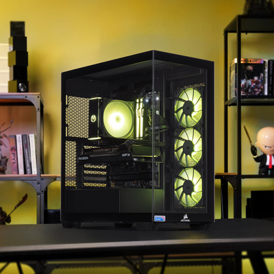 Десктоп компјутер Actina KOMACNGIP0206, AMD Ryzen 7 8700F, 32GB RAM, 2TB SSD, RTX 5070 Ti, црн миди куфер