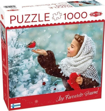 Puzzle Tactic Girl with Red Mittens, 1000 copa, 67 x 48 cm, shumengjyrësh