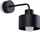 Lampë muri Savar Black Steel, stil i thjeshtë modern, metal, e zezë