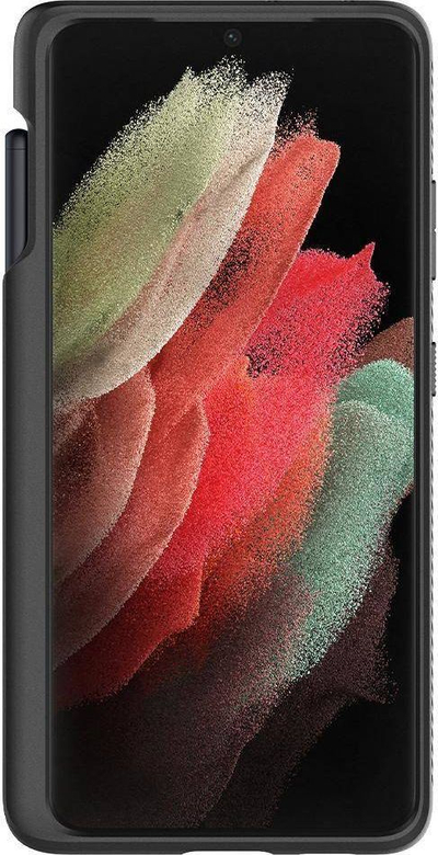 Mbrojtëse telefoni Spigen Liquid Air P për Galaxy S21 Ultra, e butë, me finish mat, e zezë