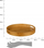 Tabaka rrethore 5Five Round Bamboo Tray, bambu, 40 cm, natyrale