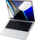 Mbrojtës ekrani Spigen Glass FC për MacBook Pro 14" 2021, xham i fortë, kornizë e zezë