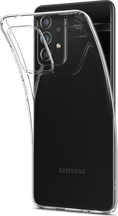 Kapak telefoni Spigen Liquid Crystal për Samsung Galaxy A52 A52s 5G, TPU i butë, transparent