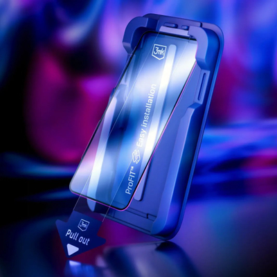 Xham mbrojtës 3mk HardGlass Max për Samsung Galaxy S24 Plus S25 Plus, xham i fortë, mbulim maksimal, transparent