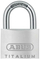 Dry Abus 54TI Titalium, trup 40mm, cilindër 5 pin, argjendt