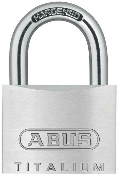 Dry Abus 54TI Titalium, trup 40mm, cilindër 5 pin, argjendt